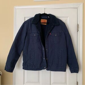 Levi's Blue Sherpa Lined Jacket
